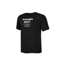 Skechers SS24 T Shirt Men's Carbon Black Carbon Black/0018, M