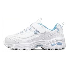 Skechers D'LITES Series 1.0 Anti-Slip Wear-Resistant Breathable Lightweight Sports Casual Shoes White Kids' 27.5