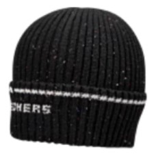 Skechers Knitted Fabric Beanies Unisex Black OS, Black