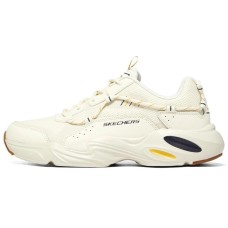 Skechers Stamina Airy D'Lites Cushioning Anti-Slip And Wear-Resistant Low-Top Chunky Sneakers Men's Ivory 41