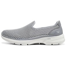 Skechers Go Walk 6 Shoes 'Grey White' Women's 38