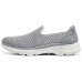 Skechers Go Walk 6 Shoes 'Grey White' Women's 38
