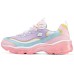 Skechers D'LITES 1.0 Cushioning Anti-Slip And Wear-Resistant Low-Top Chunky Sneakers Women's Pink 37