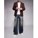 ASOS DESIGN super baggy jeans in mid wash blue Синий, W28 L30