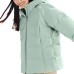Skechers Basic Sports Series Down Jacket Women's Aqua Green Gray Aqua green gray, S