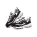 Skechers D'Lites 1.0 Chunky Sneakers Women's Low-Top Black/White/Silver 35