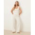 JDY scallop edge knitted vest in white Белый, M - US 6