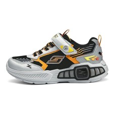 Skechers Cushioning Wear-Resistant Kids Lifestyle Shoes Silver Black Teenagers Серебристый/Черный, 32