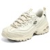 Skechers D'LITES 1.0 Slip-Resistant Breathable Low-Top Chunky Sneakers Women's Ecru 35