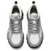 Skechers Max Protect Cushioning Anti-Slip And Wear-Resistant Low-Top Casual Shoes Men's White Gray 39