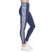 Women's Go Walk Paisley-Stripe Full-Length Leggings Wlb-white, XS