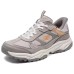 Skechers OUTDOOR Anti-Slip Wear-Resistant Low-Top Hiking Shoes Women's Gray Orange Gray Orange, 36