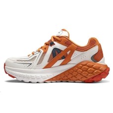 Skechers Cushioning Wear-Resistant Low-Top Casual Shoes Men's White Orange White Umber, 39.5