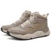 Skechers Anti-Slip And Wear-Resistant Warm Mid-Top Casual Shoes Men's Khaki Зеленый, 43