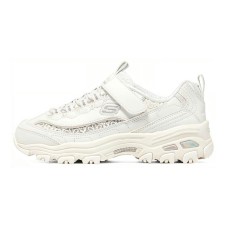 Skechers Cushioning Anti-Slip And Wear-Resistant Kids Lifestyle Shoes White Teenagers 35