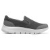 Skechers Go Walk Fle Anti-Slip Wear-Resistant Low-Top Casual Shoes Men's Gray White 45