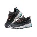 Skechers DLITES Anti-Slip Wear-Resistant Low-Top Chunky Sneakers Women's Black Blue Pink Black Blue Pink, 35.5