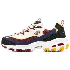 Skechers D'LITES 1.0 Running Shoes 'White Navy Red' Women's 35