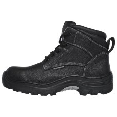 Skechers Work Ankle Boots Men's Black Gray Color Black Gray, 39.5