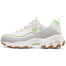 Skechers DLITES Wear-Resistant Low-Top Running Shoes Women's Ecru 35.5
