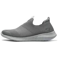 Skechers Anti-Slip Wear-Resistant Low-Top Casual Shoes Men's Charcoal Gray Серый, 43