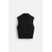 Textured knit waistcoat - limited edition Черный, L
