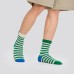 Skechers Mid Calf Socks Unisex 2 Pack Emerald Green 2 Pack (Emerald Green/01AN), S