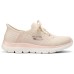 Skechers Non-slip Lightweight Low-Top Casual Shoes Women's Beige Pink Natural/Pink, 39