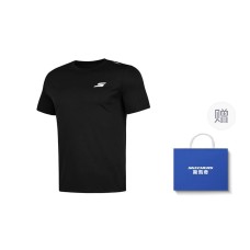 Skechers Comfort Technology Series T Shirt Men's Carbon Black Carbon Black with Shopping Bag, S