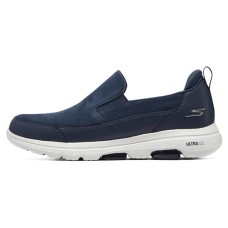 Skechers Go Walk 5 Cushioning Anti-Slip And Wear-Resistant Low-Top Casual Shoes Men's Navy 40