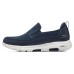 Skechers Go Walk 5 Cushioning Anti-Slip And Wear-Resistant Low-Top Casual Shoes Men's Navy 40