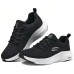 Skechers Cushioning Anti-Slip Wear-Resistant Breathability Low-Top Casual Shoes Women's Black White Черно-белый, 36