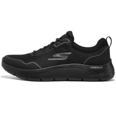 Skechers Go Walk Fle Cushioning Wear-Resistant Low-Top Running Shoes Men's Black Черный, 40