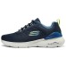 Skechers Anti Slip Wear Resistant Low Top Running Shoes Men's Blue Navy/Lemon, 45.5