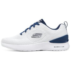 Skechers Skech Air Dynamight Cushioned Slip Resistant Abrasion Resistant Low Top Casual Shoes Men's White Blue Белый, 39.5