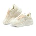 Skechers Cake Shoes Height Increasing Abrasion Resistant Breathable Low Top Chunky Sneakers Women's Beige Pink Розовый, 36