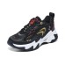 Skechers Stamina V3 Cushioning Wear-Resistant Low-Top Casual Shoes Men's Black White Gold Black White Gold, 41