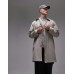 Topman mac coat in stone Бежевый, M - Chest 40