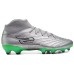 Skechers Artificial Ground Slip-Resistant Coverage Soccer Shoes Men's Silver Green Silver/Lemon, 42.5