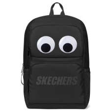 Skechers Fabric Big Eyes Backpack Regular Unisex Carbon Black, Large Eyes, Individually Packaged сажа