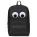 Skechers Fabric Big Eyes Backpack Regular Unisex Carbon Black, Large Eyes, Individually Packaged сажа