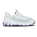 Skechers D'LITES 1.0 Splashed Jasper Breathable Moisture-Wicking Coverage Low-Top Chunky Sneakers Women's Green White White green, 36
