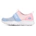 Skechers Go Fle Slip Resistant Cushioning Abrasion Resistant Low Top Kids Lifestyle Shoes Pink Blue Teenagers 31