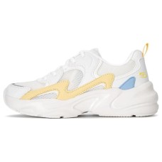 Skechers BOBS BAMINA 2 Chunky Sneakers Women's Low-Top White/Yellow 35.5