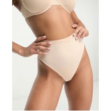 Dorina Evelyn high leg contour shaping thong in biscuit Бежевый, US 16