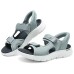Skechers Go Walk Fle Strap Sandals Men's Gray Blue Gray Blue, 41