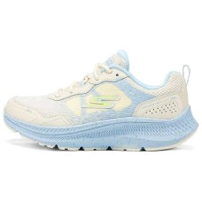 Skechers WOMEN'S GO Series Anti-Slip Wear-Resistant Low-Top Casual Running Shoes Women's Beige Blue Бежевый Синий, 35.5