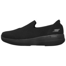 Skechers GO WALK Stability Cushioning Anti-Slip And Wear-Resistant Low-Top Casual Shoes Men's Pure Black 43.5