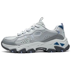 Skechers Cushioned Wear-Resistant Breathable Low-Top Casual Shoes Women's Gray White Серый Белый, 37.5