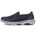 Skechers Go Walk 5 Cushioned Anti-Slip And Wear-Resistant Lightweight Low-Top Casual Shoes Men's Dark Blue White 41
